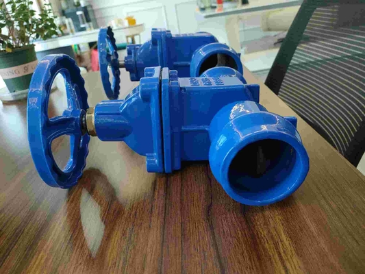 DN50-DN300 όλκιμο Handwheel βαλβίδων πυλών σφραγίδων σιδήρου μαλακό δέχεται προσαρμοσμένος
