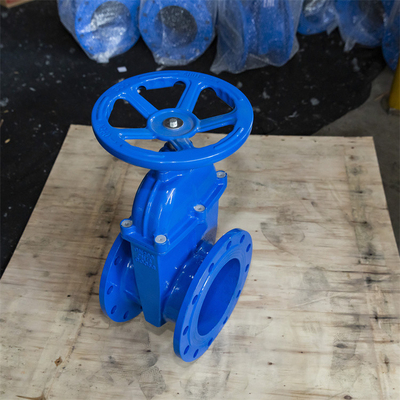 Handwheel βαλβίδων πυλών καθισμάτων Pn16 Pn10 QT450 GGG40 ελαστικό περασμένο κλωστή καλώδιο χαλκού εσωτερικό